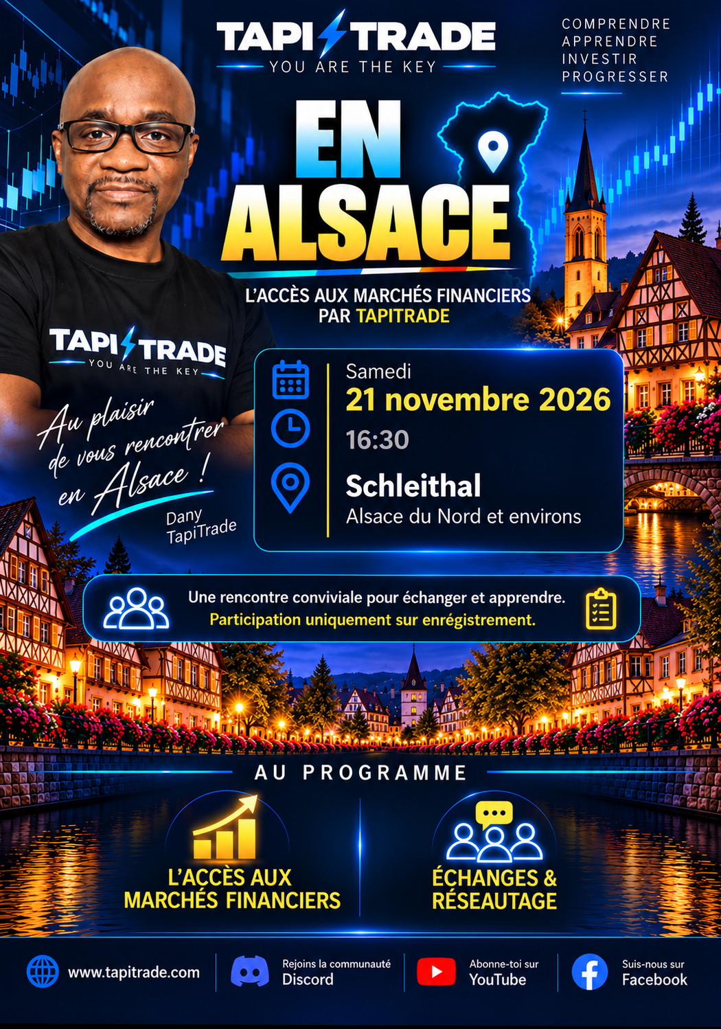 Flyer TapiTrade en Alsace : samedi 21 novembre 2026, 16h30, Schleithal — Alsace du Nord et environs